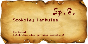Szokolay Herkules névjegykártya